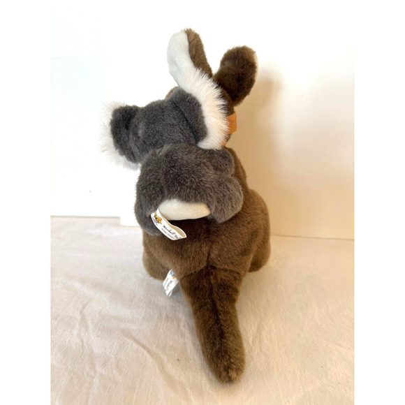 Plush Kangaroo Mama with Baby in Pouch w Koala on Back Windmill Toys Stuffed - Picture 3 of 7